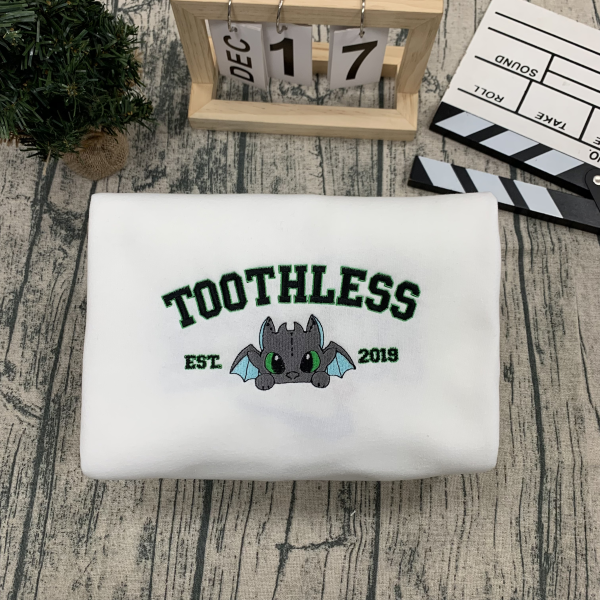 Toothless Embroidered Sweatshirt