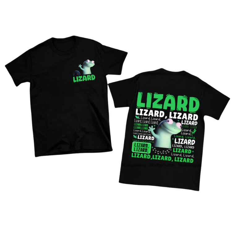 2 Sided – Lizard Lizard Lizard Shirt 2 Sided – Lizard Lizard Lizard Shirt