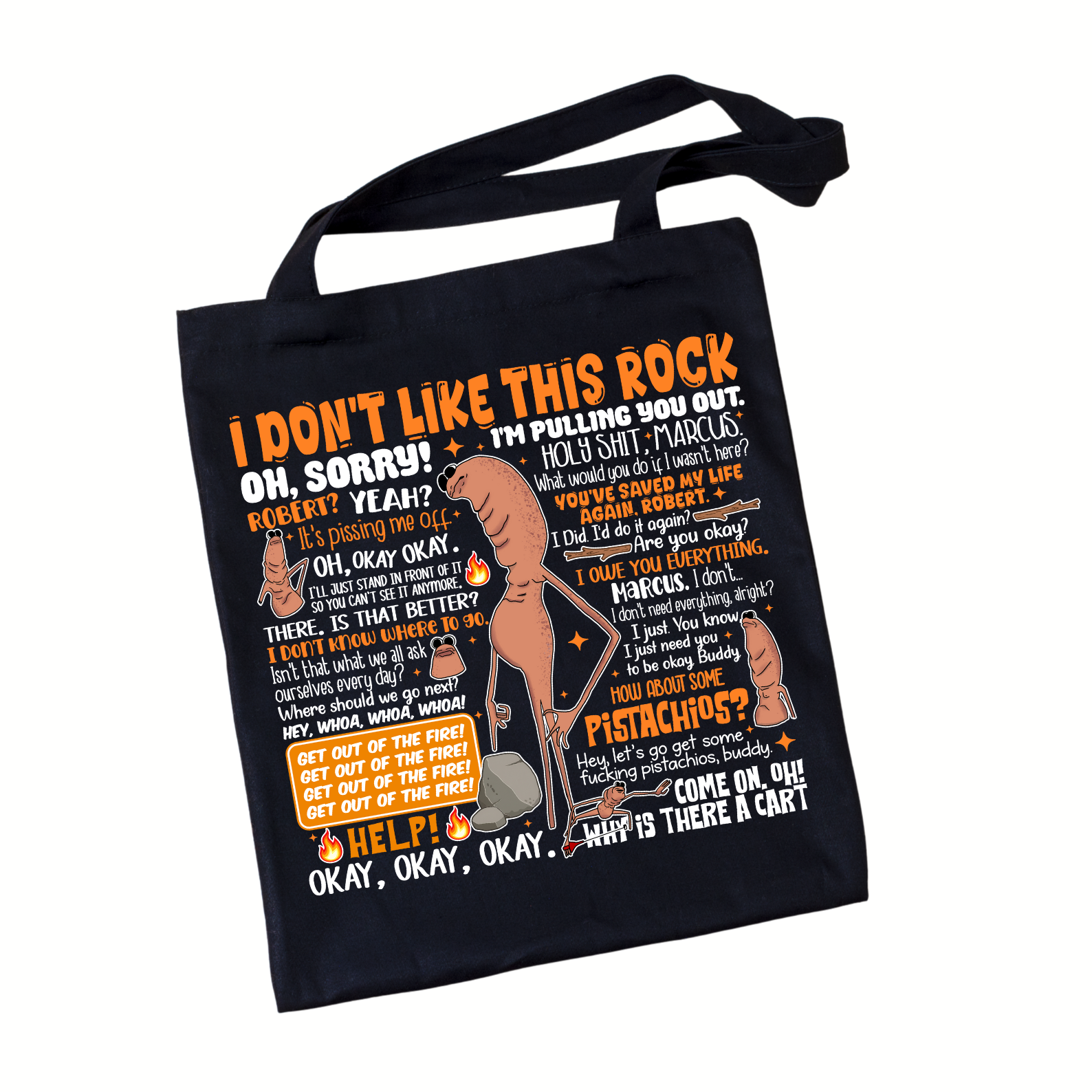 I Don’t Like This Rock Marcus & Robert Tote Bag I Don’t Like This Rock Marcus & Robert Tote Bag