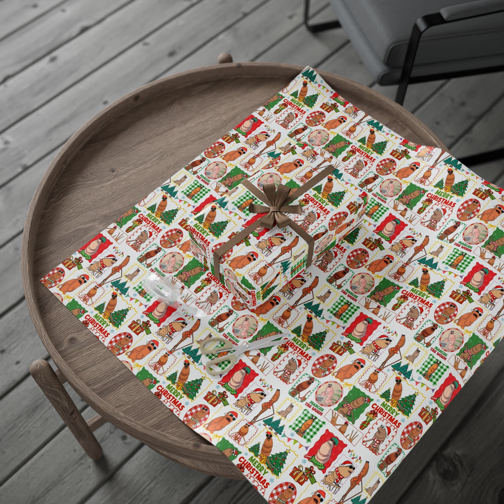 Marcus The Worm Wrapping Paper Marcus The Worm Wrapping Paper