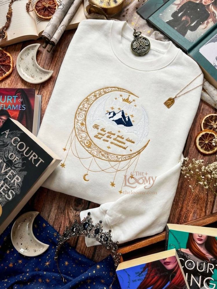 Velaris ACOTAR Embroidered Sweatshirt