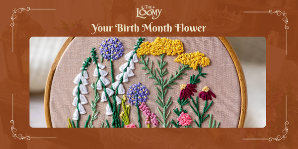 Your Birth Month Flower Embroidery Wild flowers