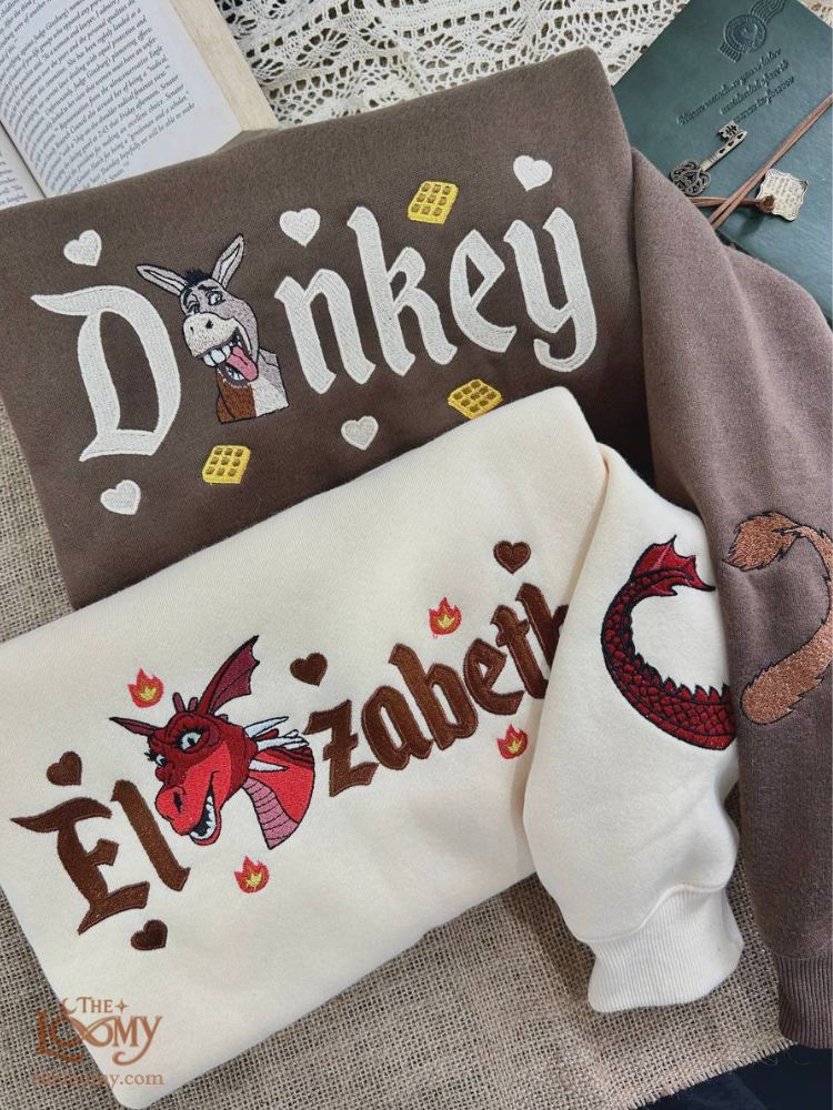 Donkey & Elizabeth Embroidered Sweatshirt