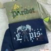 Lapis & Peridot Embroidered Sweatshirt