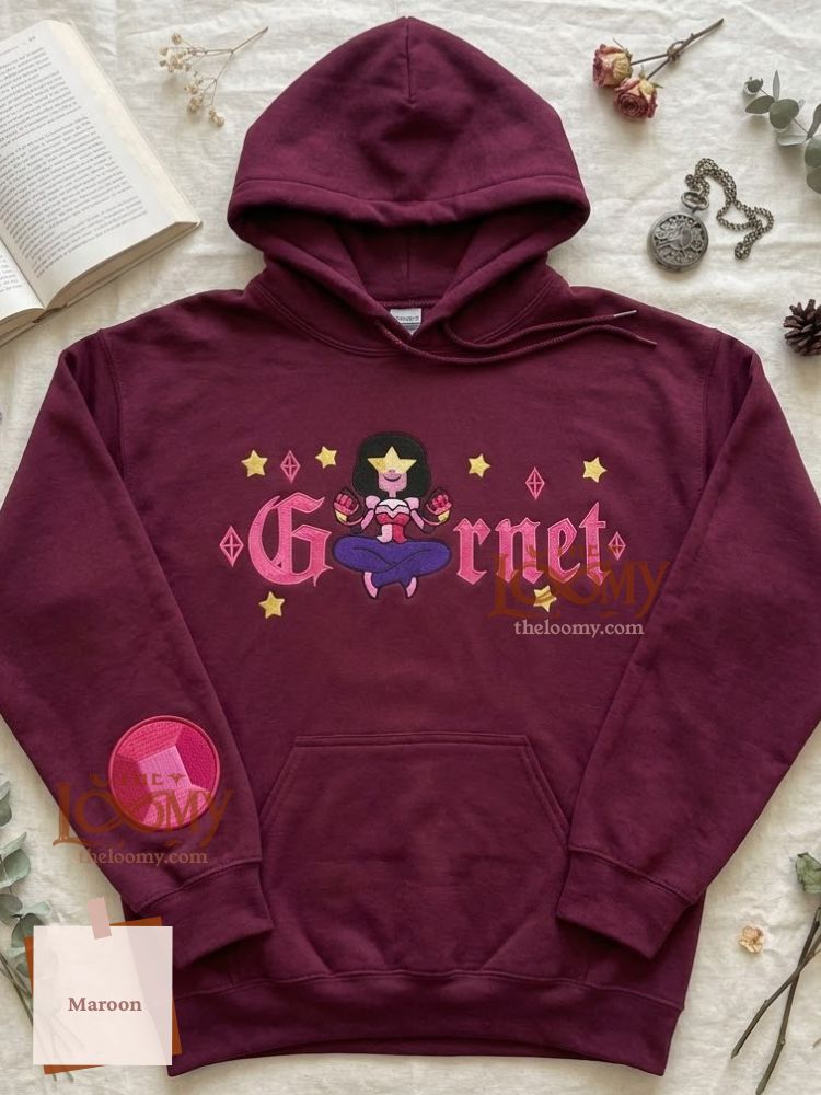 Garnet Embroidered Sweatshirt