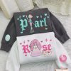 Pearl & Rose Embroidered Sweatshirt