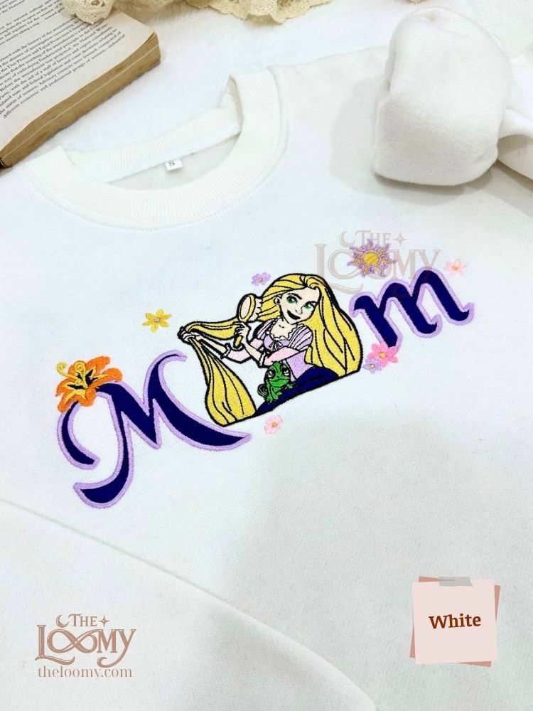 Rapunzel & Pascal MOM Embroidered Sweatshirt Rapunzel & Pascal MOM Embroidered Sweatshirt