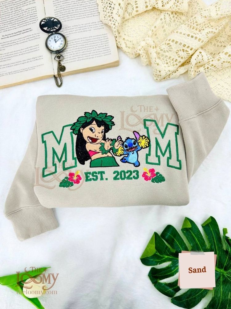 Lilo & Stitch MOM Embroidered Sweatshirt