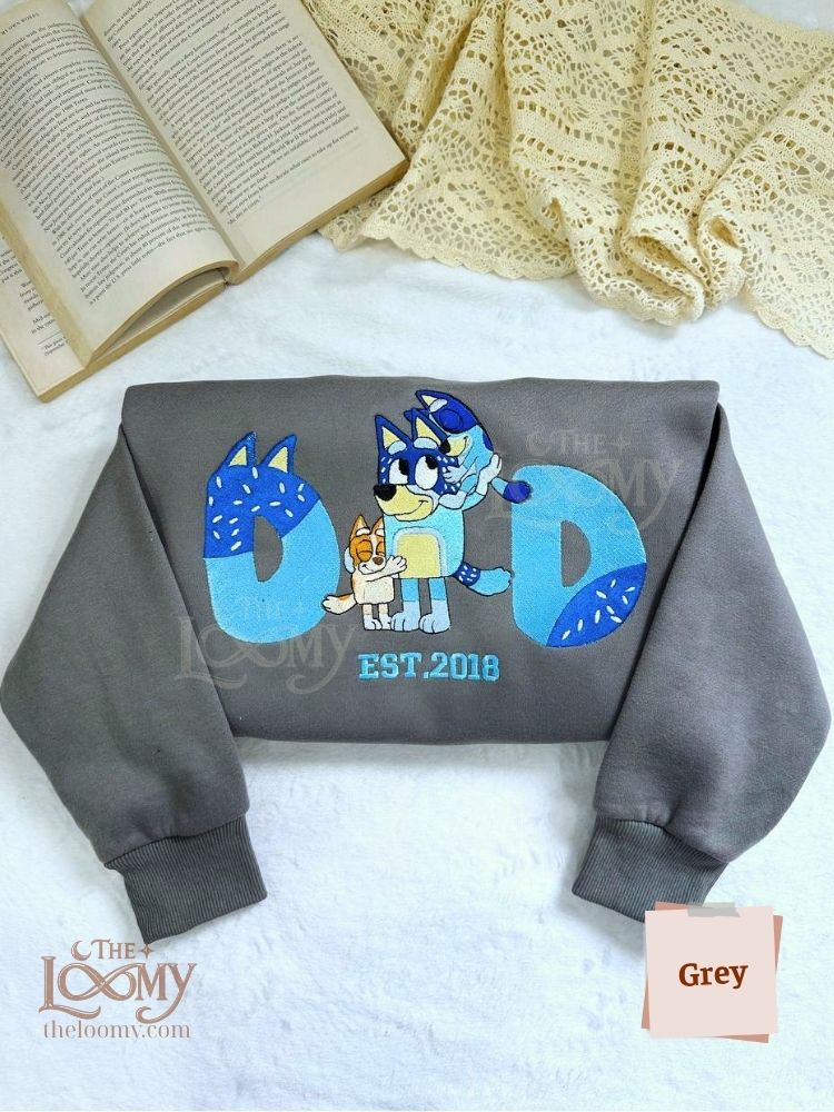 Bluey DAD Embroidered Sweatshirt