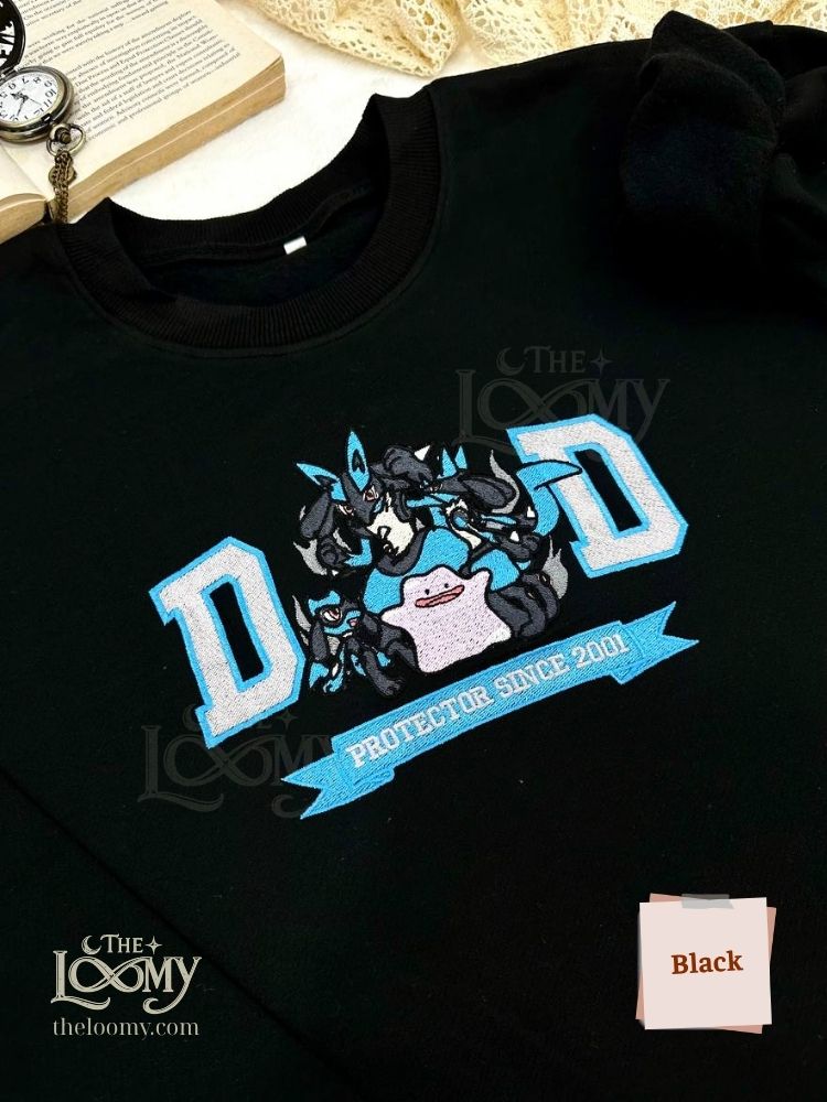 Lucario DAD Embroidered Sweatshirt Lucario DAD Embroidered Sweatshirt