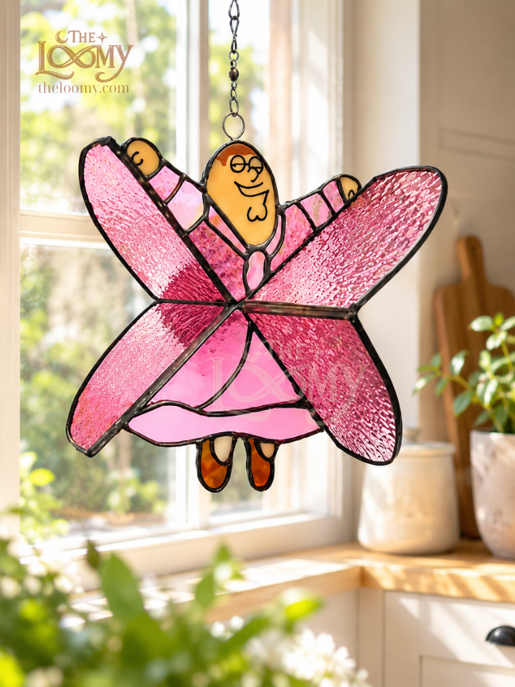 Peter Griffin Dancing Lady Stained Glass Suncatcher