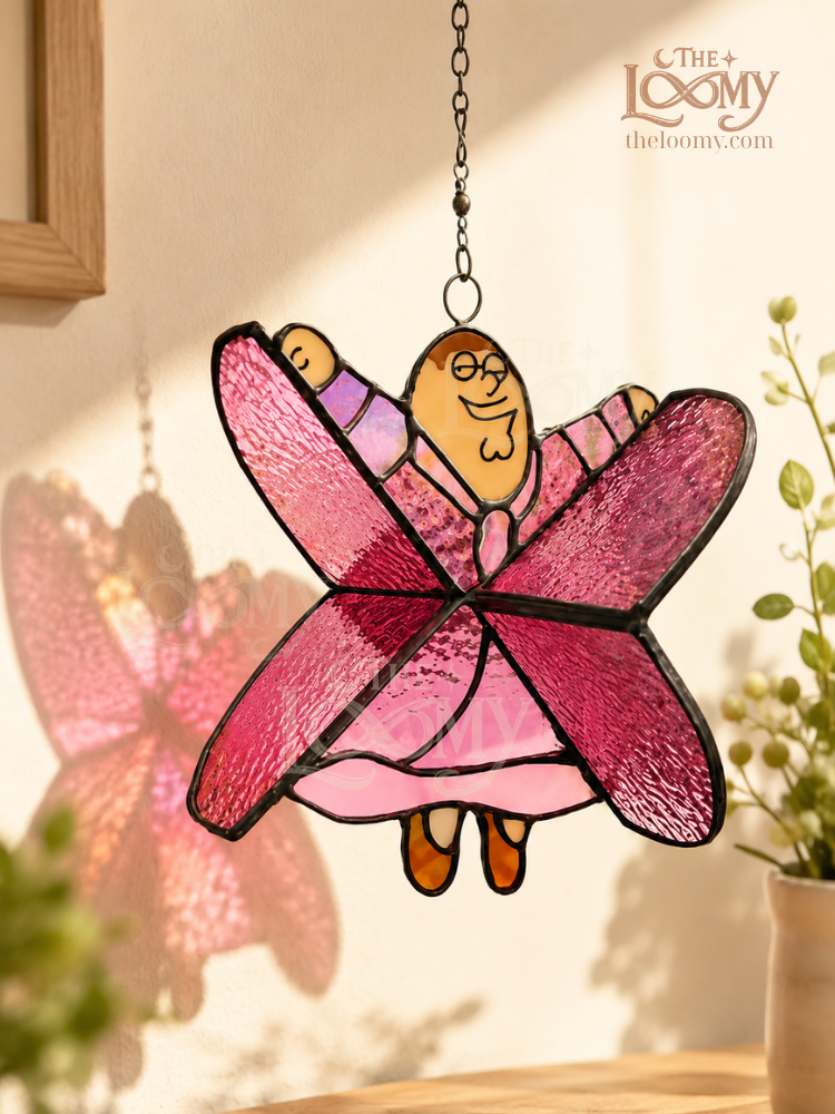 Peter Griffin Dancing Lady Stained Glass Suncatcher