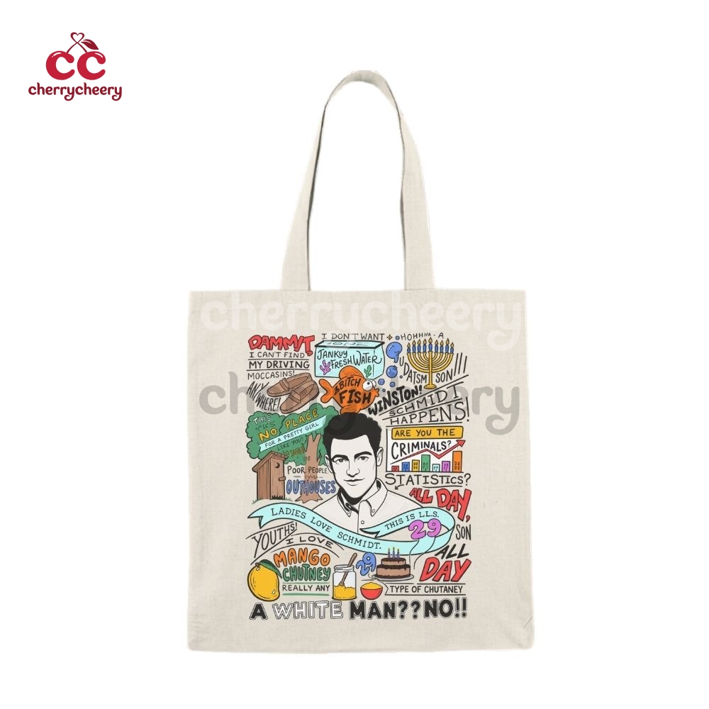 Schmidt New Girl Show Quotes Tote Bag