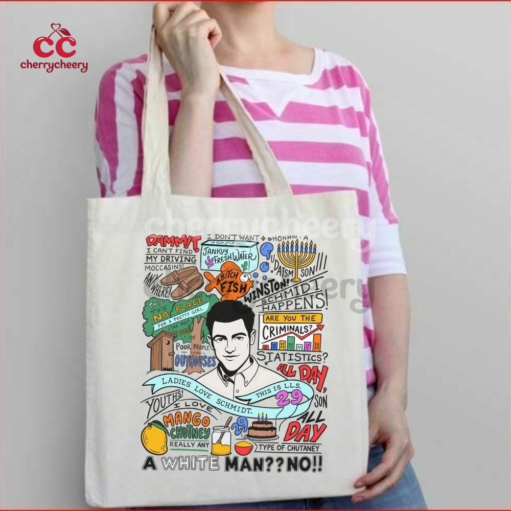 Schmidt New Girl Show Quotes Tote Bag Schmidt New Girl Show Quotes Tote Bag