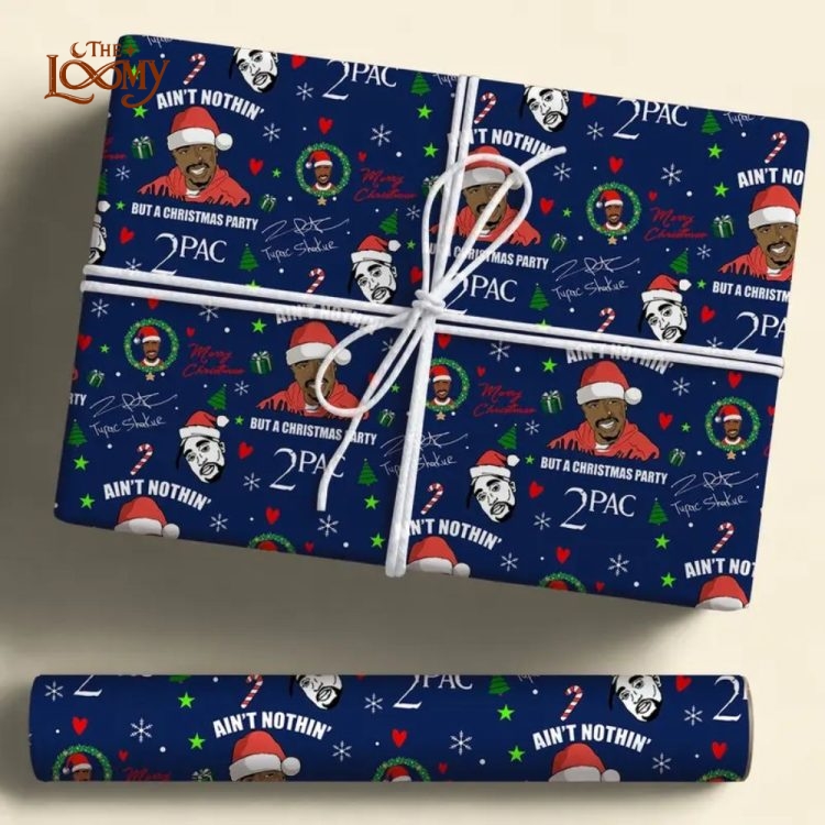 2Pac Christmas Party Wrapping Paper