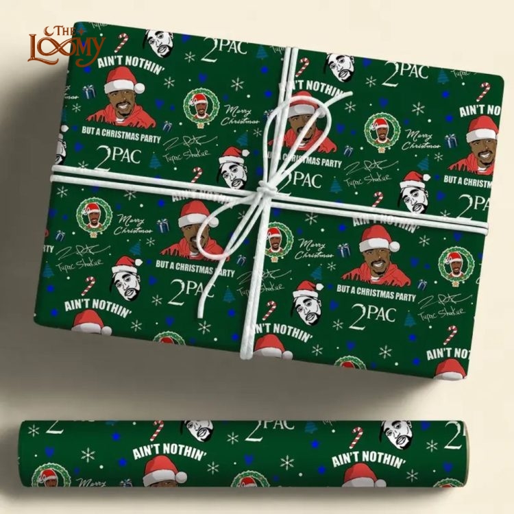 2Pac Christmas Party Wrapping Paper