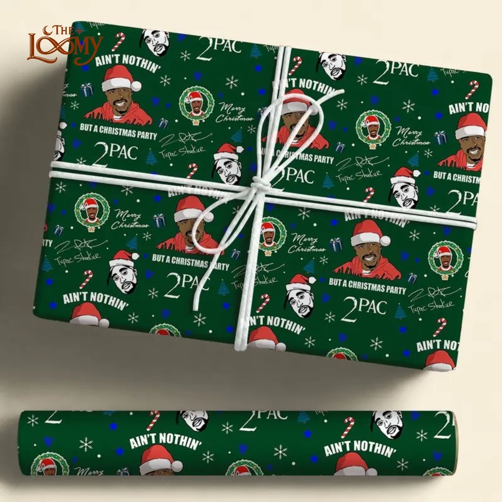 2Pac Christmas Party Wrapping Paper 2Pac Christmas Party Wrapping Paper