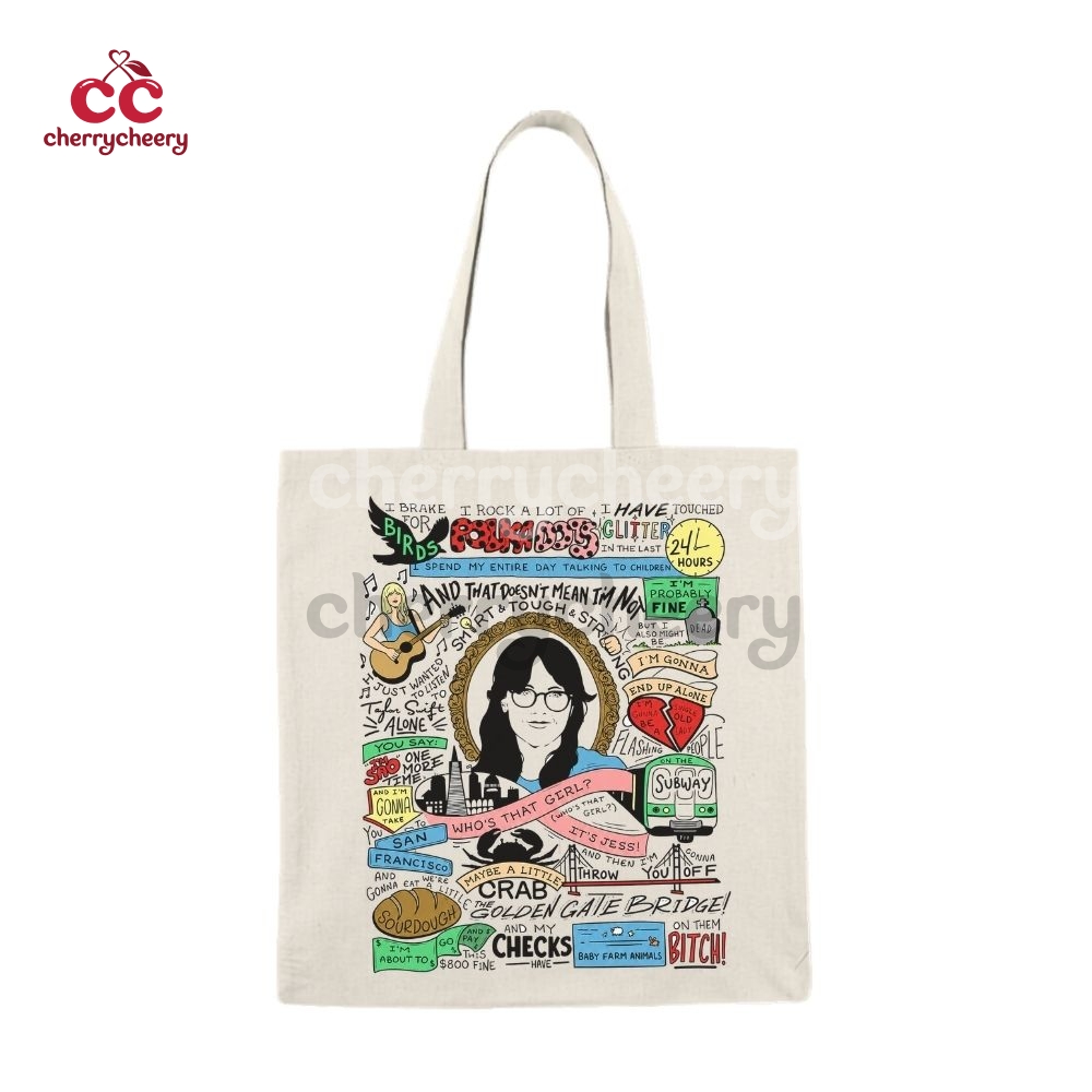 Jessica Jess Day New Girl Show Quotes Tote Bag