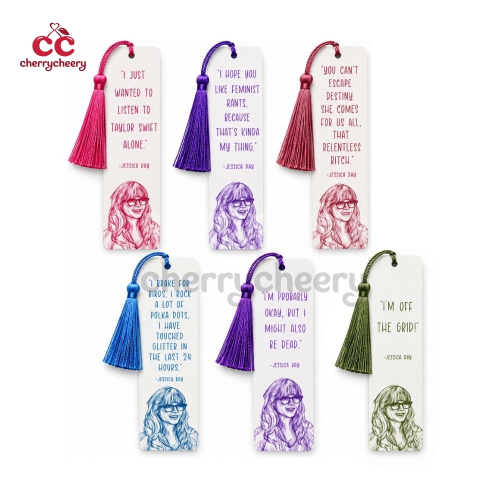 Jessica Jess Day Quotes New Girl Show Bookmark