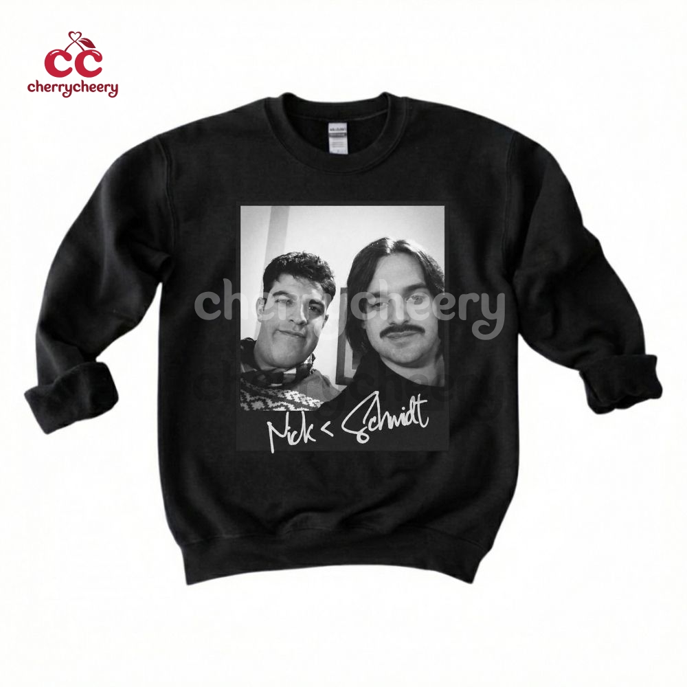 Nick Miller & Winston Schmidt College Selfie New Girl TV Show Quotes Shirt