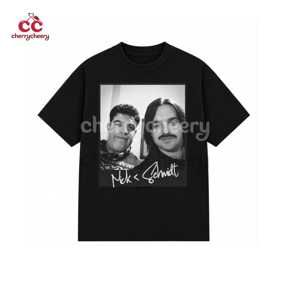 Nick Miller & Winston Schmidt College Selfie New Girl TV Show Quotes Shirt