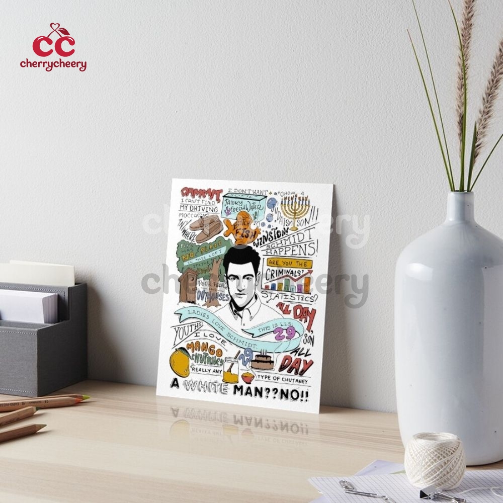 UNFRAMED Schmidt New Girl Show Quotes Poster