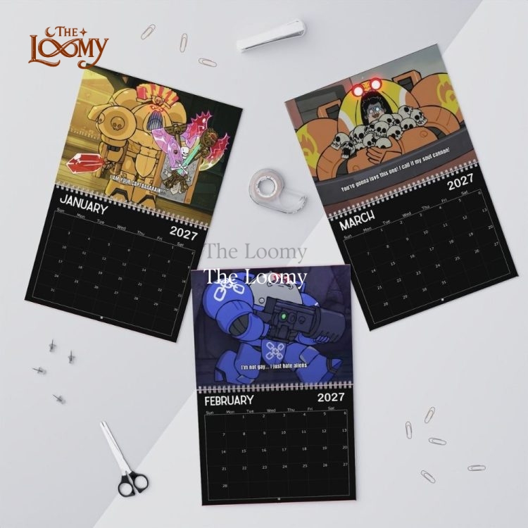 Space King Characters 2027 Calendar