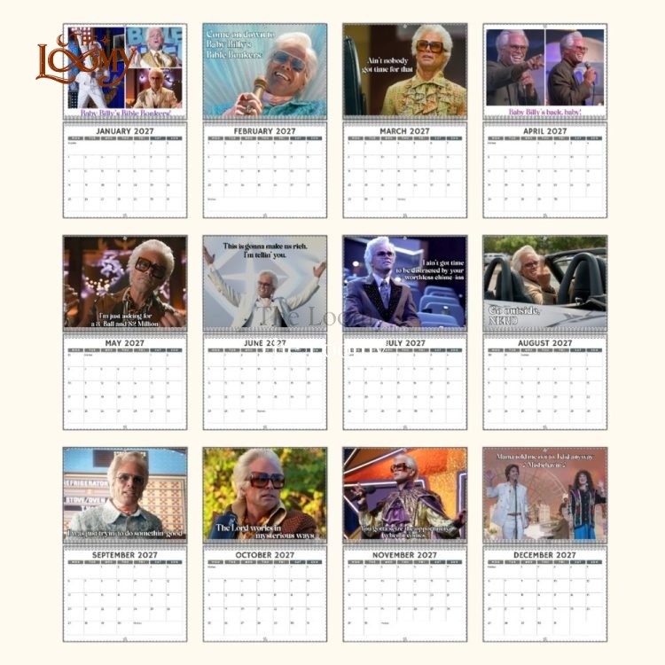 Uncle Baby Billy Vintage Movie 2027 Wall Calendar
